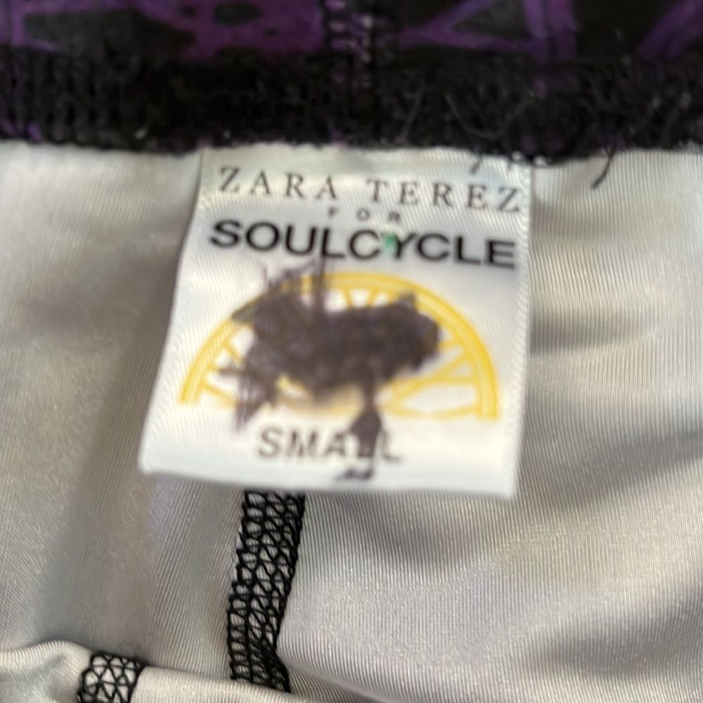 ZARA TEREZ FOR SOUL-CYCLE LOGO PRINTED LEGGINGS SIZE SMALL - Picture 3 of 7